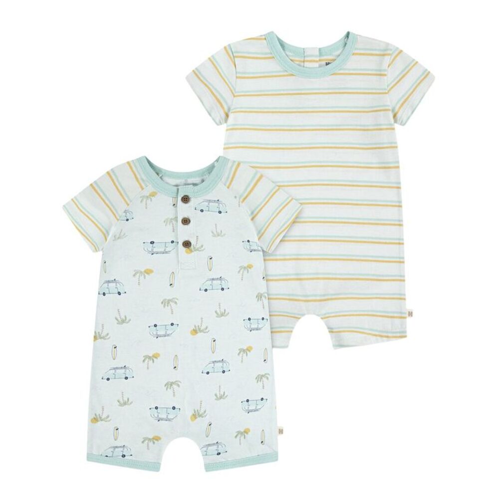 Huggies  2Pc Romper Set, Blue